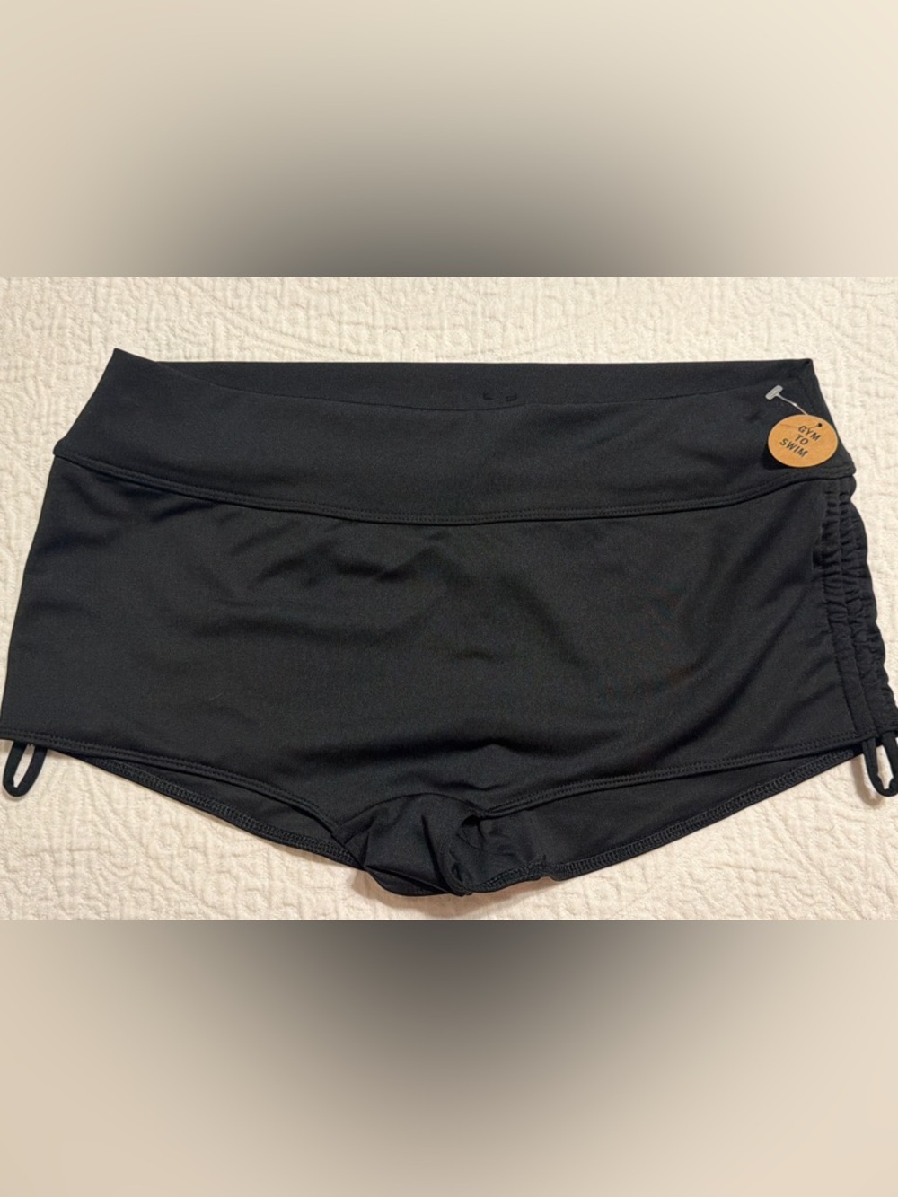 PINK Victoria's Secret Black Swim Boyshorts